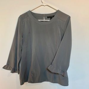 Olive bell sleeve blouse